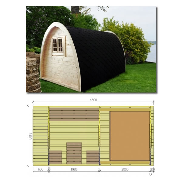Camping Pod 4,8 m