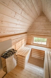 extension sauna intérieur